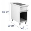 Kuchenka indukcyjna - 8500 W - 2 palniki - 260°C - miejsce do przechowywania ROYAL CATERING 10012788 RCIC-8500